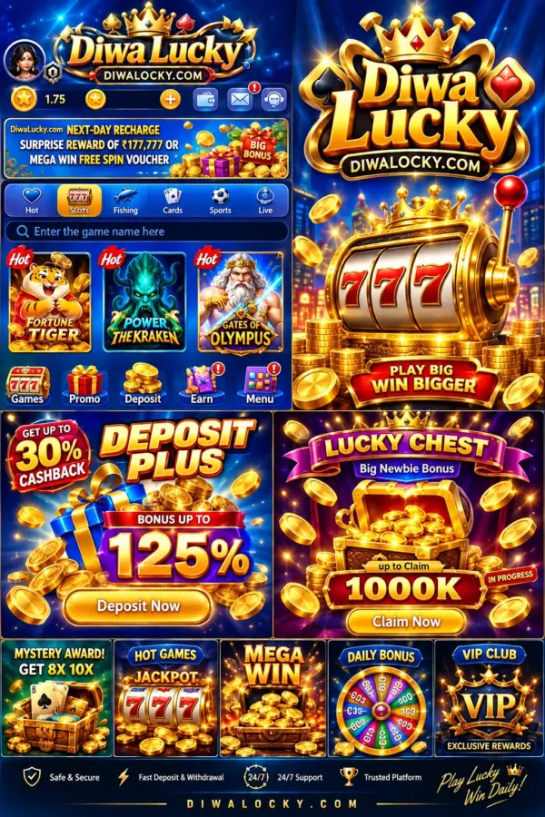 Diwa Lucky premium game poster